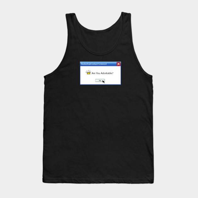 Adorkable pop up Tank Top by adorkabledustinwood